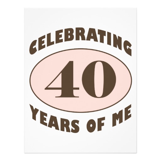  - 40th Birthday Clipart