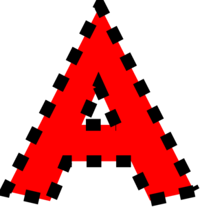 Red Letter A Clip Art - Red L