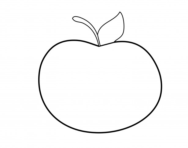  - Apple Outline Clip Art