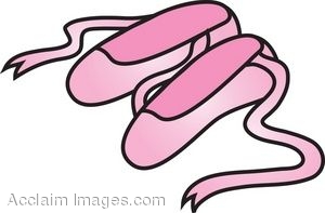  - Ballet Slipper Clip Art