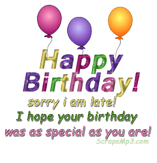  - Belated Birthday Clipart