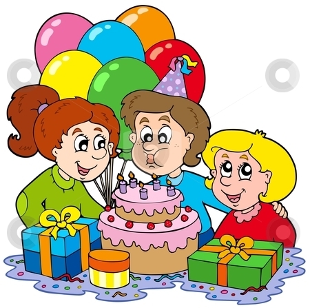 Birthday party clip art image