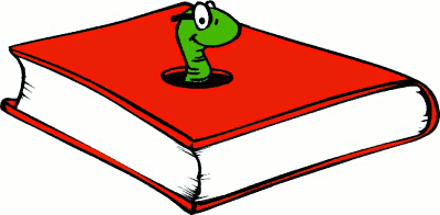  - Book Worm Clipart