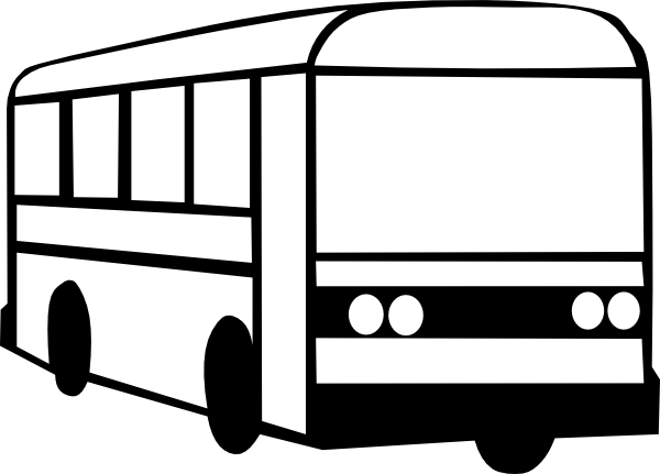  - Bus Clipart Black And White