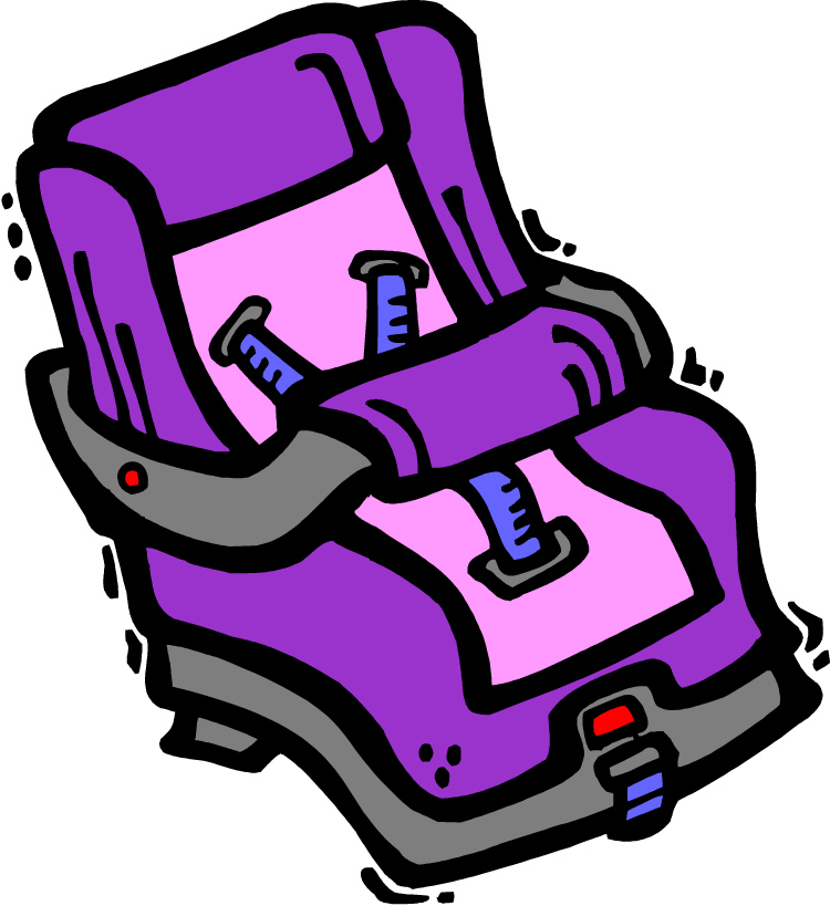 Clip Art - Baby Girl Car Seat