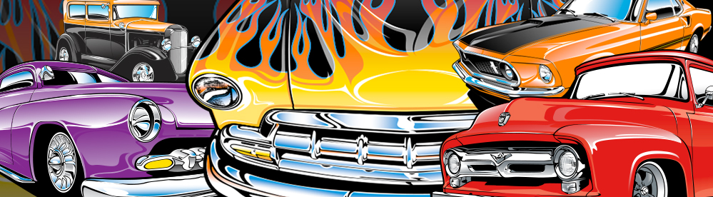 Classic Car 57 Chevy Clipart