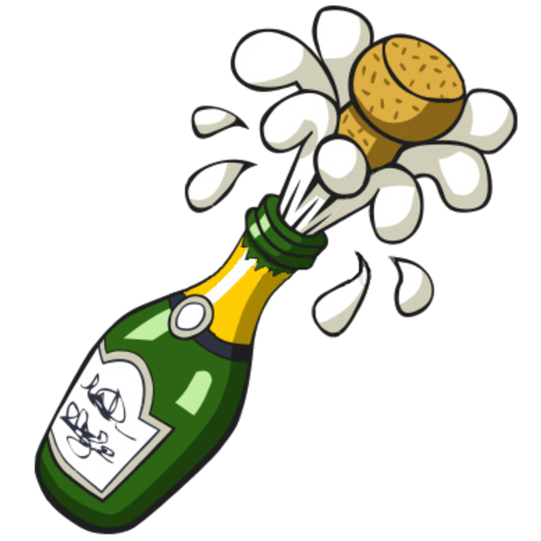  - Champagne Bottle Clip Art