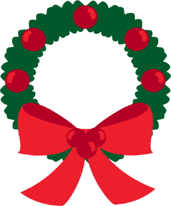  - Christmas Wreath Clip Art