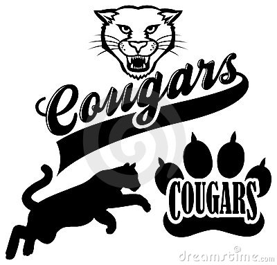  - Cougar Mascot Clipart