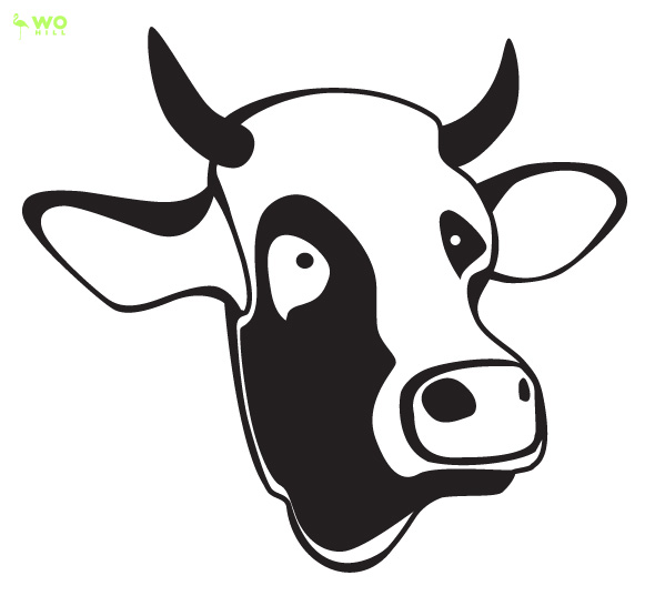  - Cow Head Clip Art