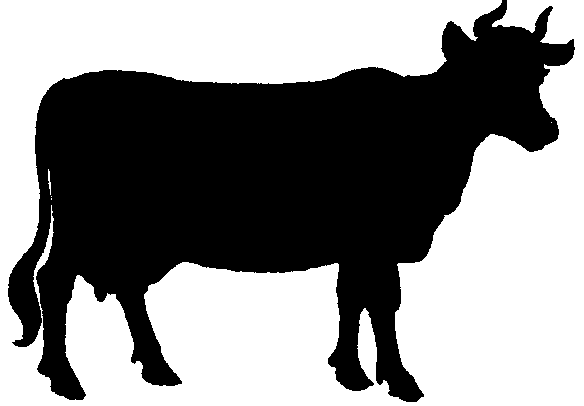  - Cow Silhouette Clip Art