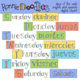  - Days Of The Week Clip Art
