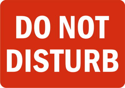  - Do Not Disturb Clipart
