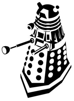 Doctor Who Stencil Silhouette