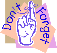  - Dont Forget Clip Art