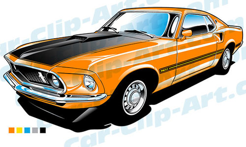  - Ford Mustang Clip Art