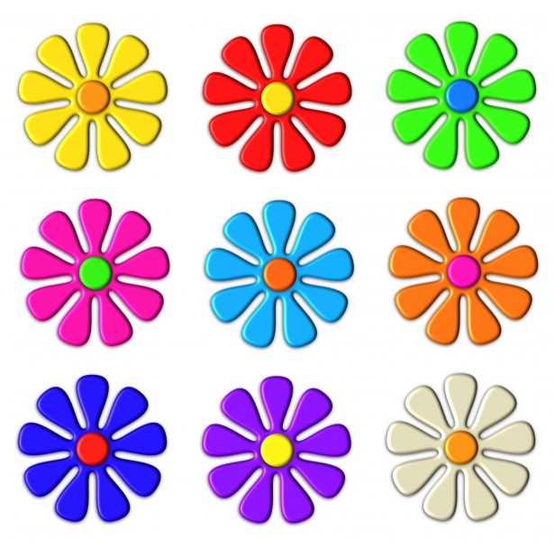 modern flower clip art