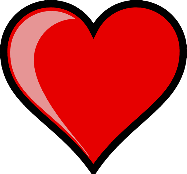 Open Heart Clip Art - Clipart