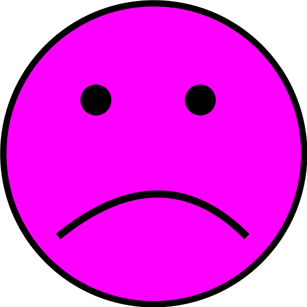  - Frowny Face Clip Art
