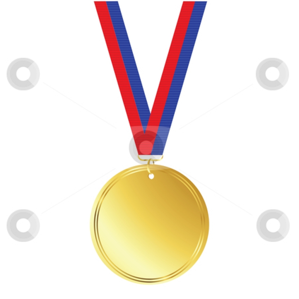 Gold Medal Clip Art - .
