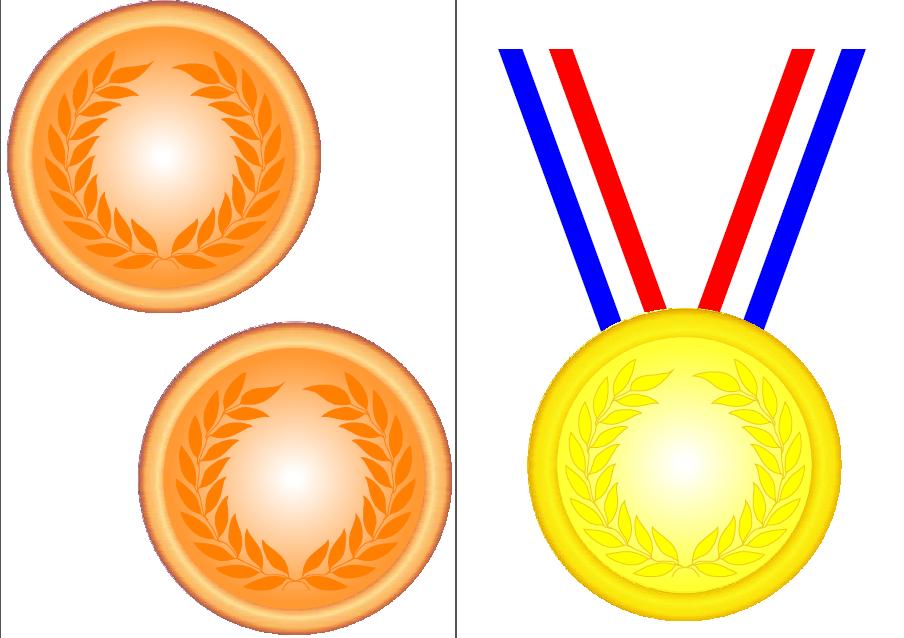  - Gold Medal Clipart