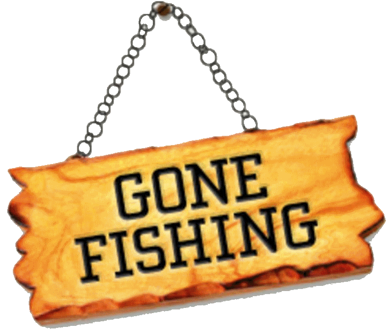 Gone Fishing Title SVG scrapb