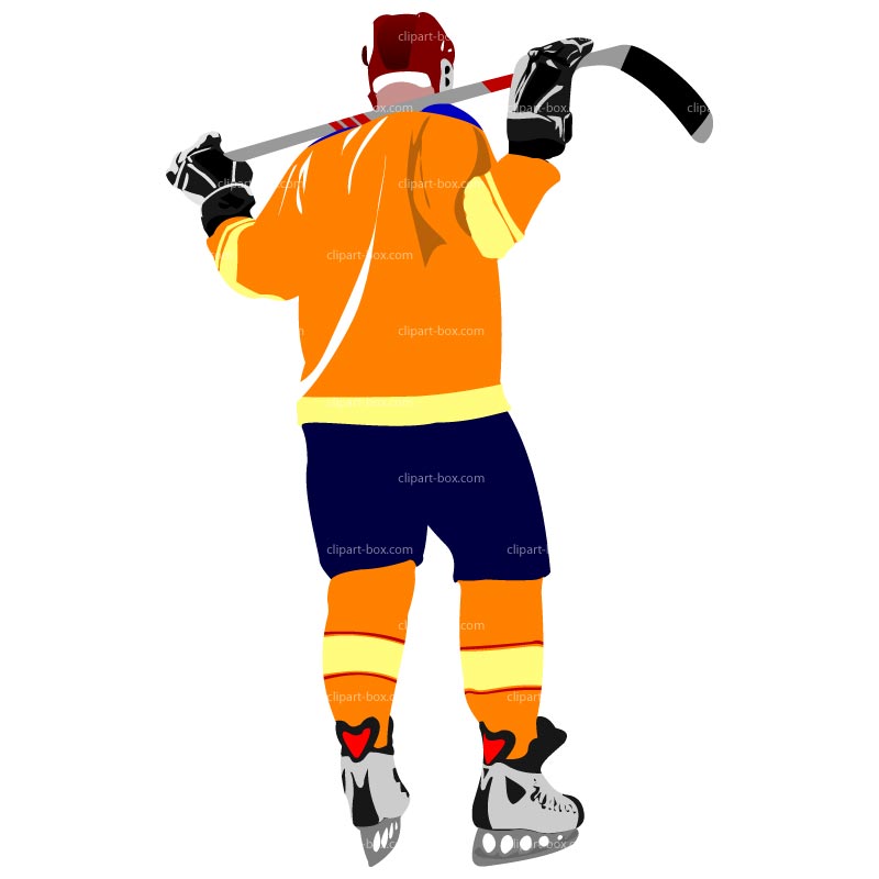  - Hockey Player Clipart