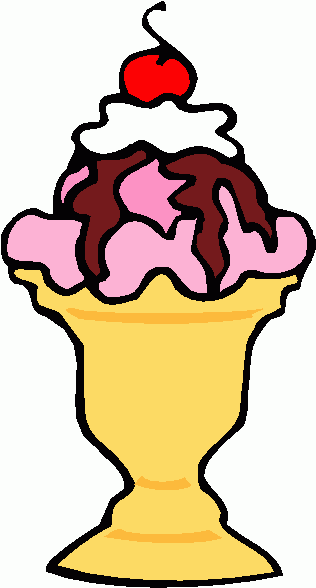 Ice cream sundae clipart clip