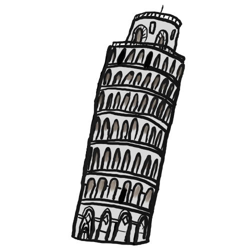  - Leaning Tower Of Pisa Clip Art