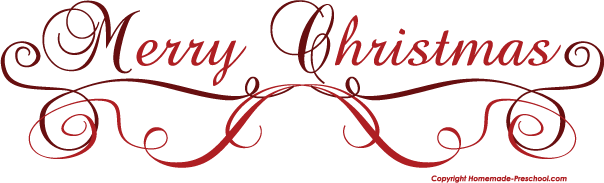 Free merry christmas clipart.