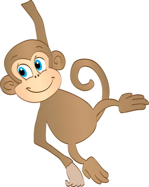 hanging monkey template