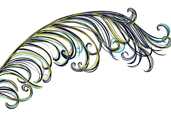  - Peacock Feather Clip Art