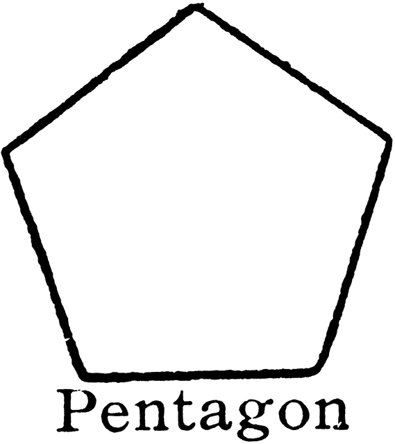  - Pentagon Clipart