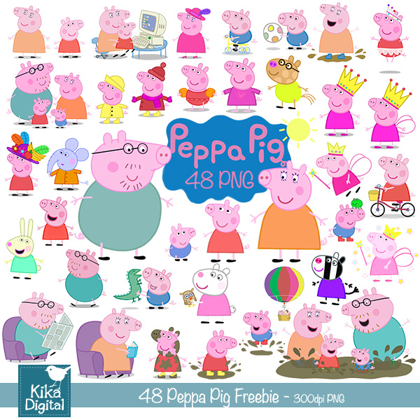 Peppa the pig clipart - .