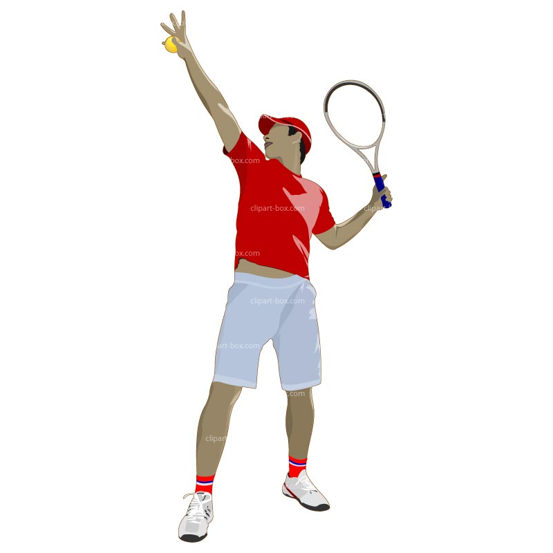 Clipart Tennis Player Service