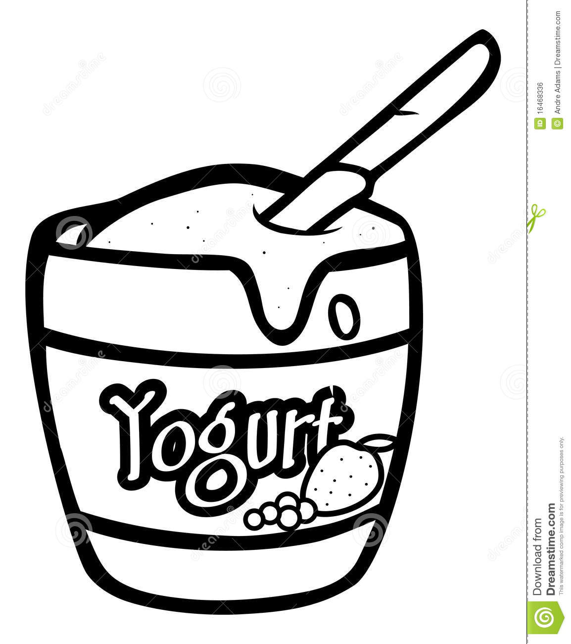 Yogurt clipart, cliparts of Y