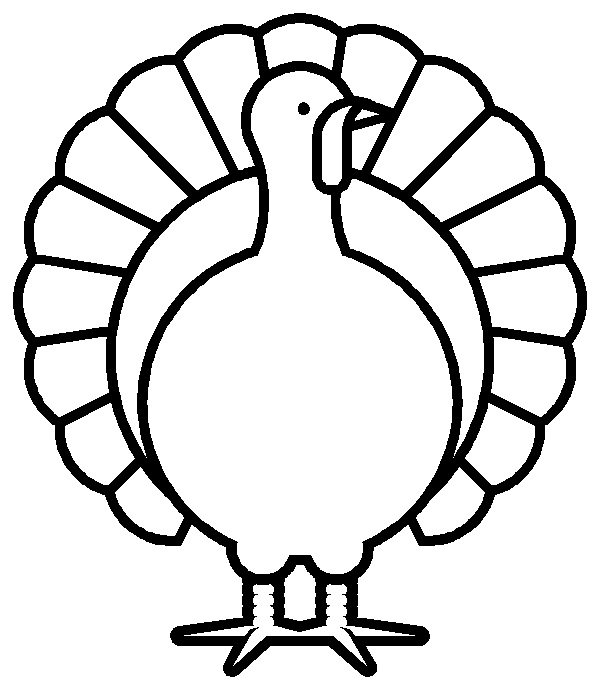 0ee5dd69f09d2fe7a01936f5c2899 - Black And White Turkey Clipart
