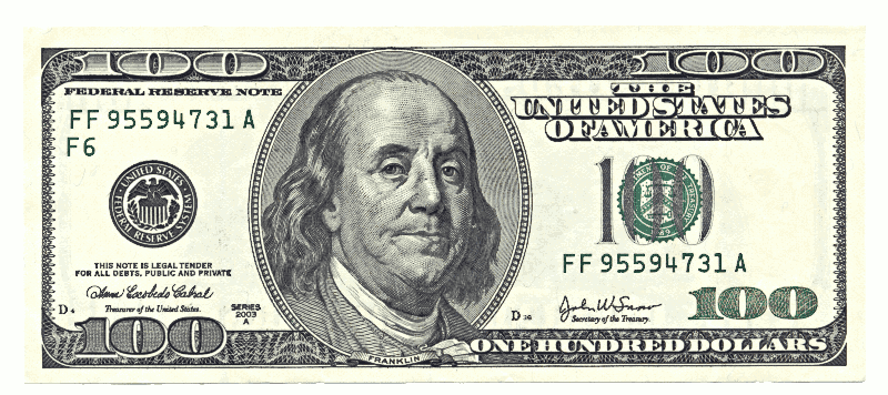 1 Dollar Bill Clip Art image