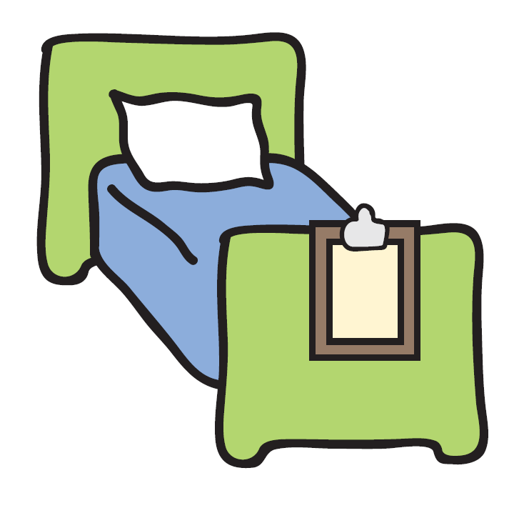 1 Hospital Bed Clipart