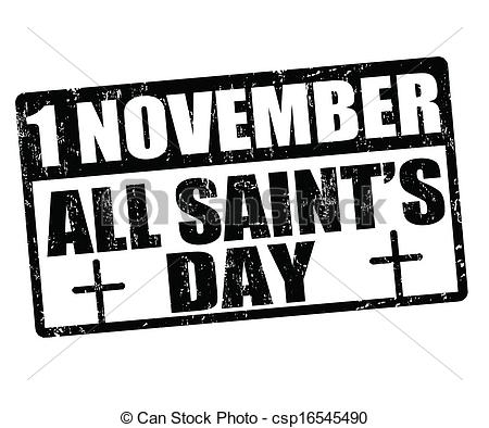 1 November All Saints Day Clipart Image