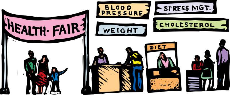 (1 of 2) Bill Hoban/Index-Tri - Health Fair Clip Art