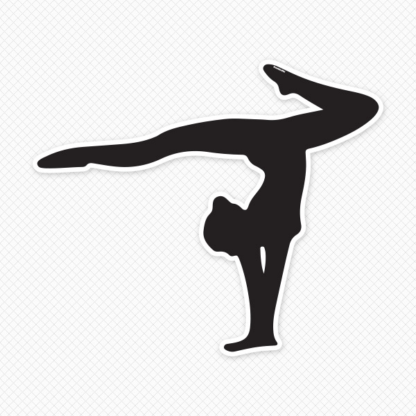 10  images about Gymnastics o - Gymnast Silhouette Clip Art