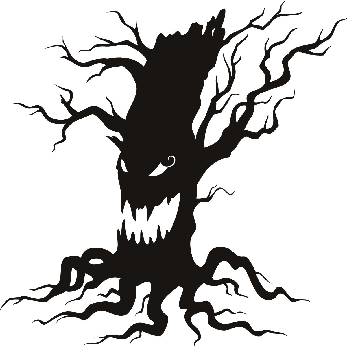 10 Spooky Tree Clip Art Free  - Creepy Clip Art