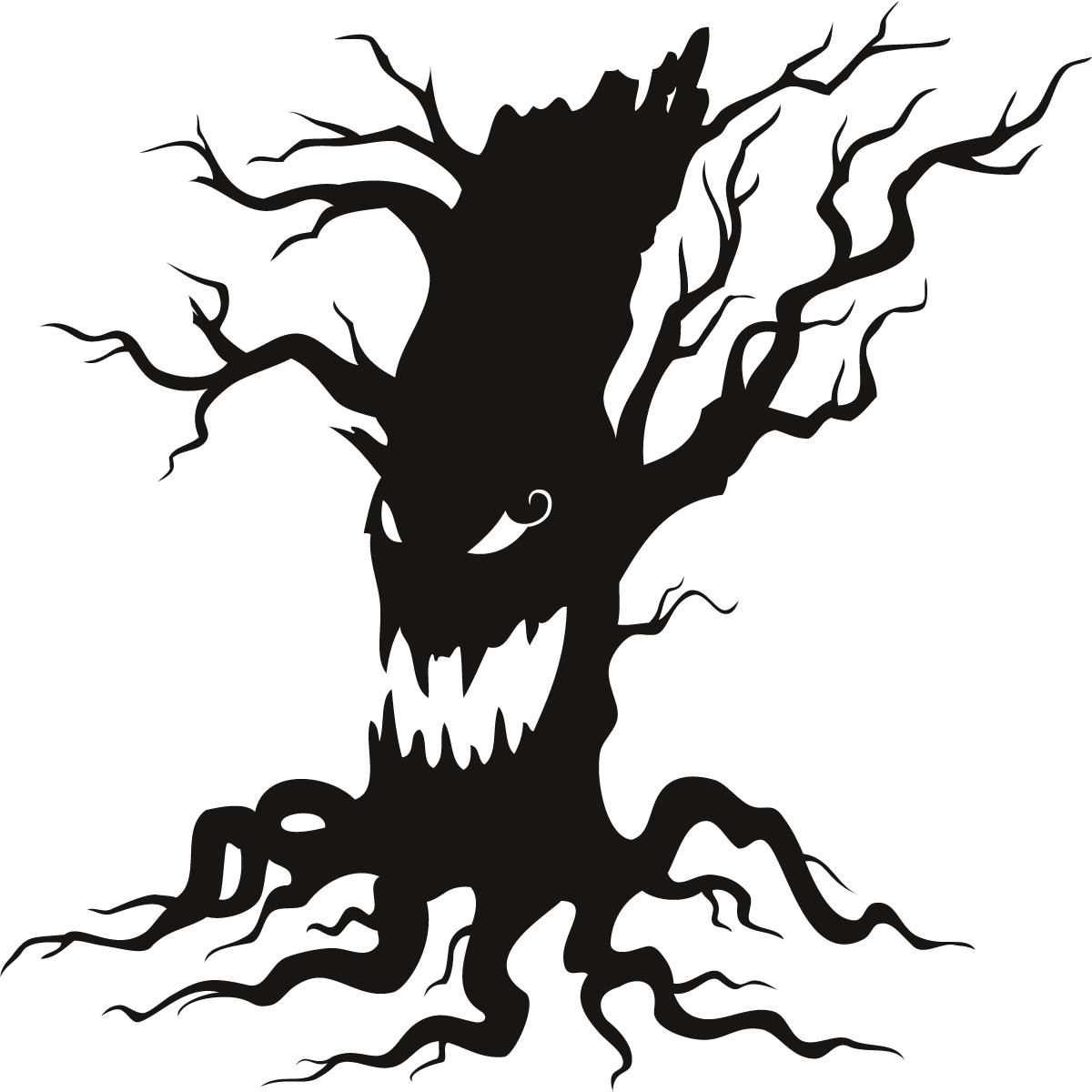 10 Spooky Tree Clip Art Free  - Scary Clip