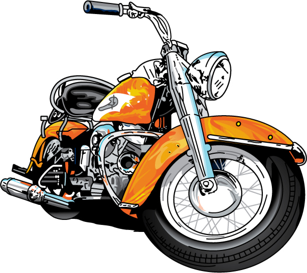 10 Vectored Harley Davidson Motorcycle Free Cliparts That You Can