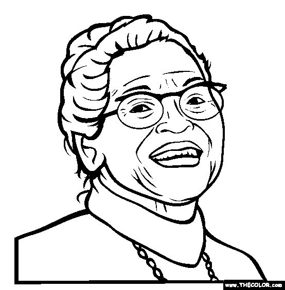 100% Free Famous People Coloring Pages. Color in this picture of Rosa Parks and