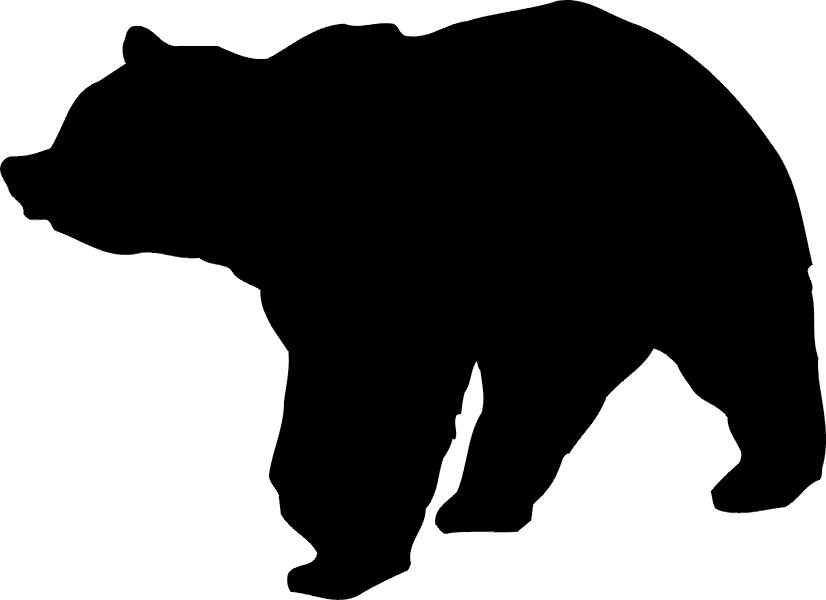 1000  ideas about Bear Silhou - Bear Silhouette Clip Art
