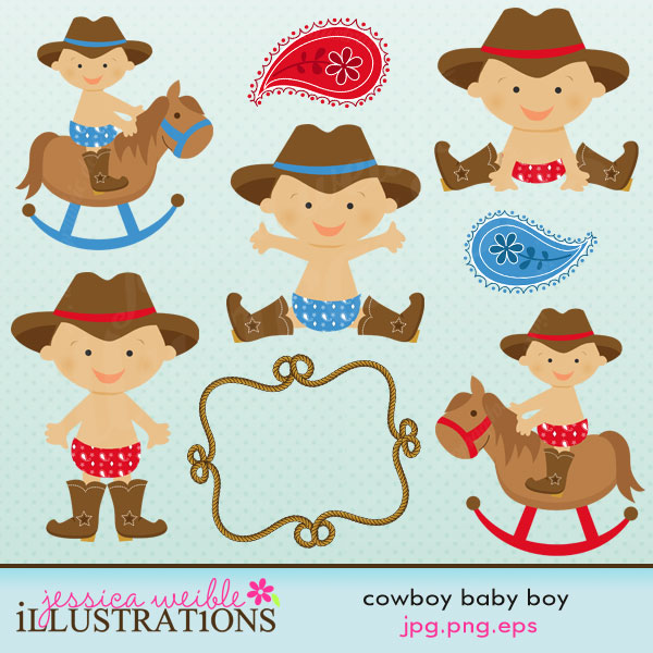 1000  images about Baby Showe - Baby Cowboy Clipart