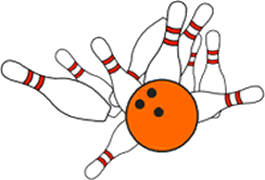 Bowling ball strike clip art 