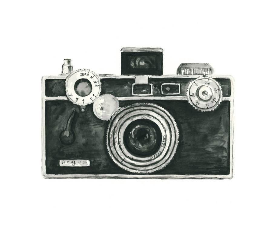 Vintage Camera Clip Art 01